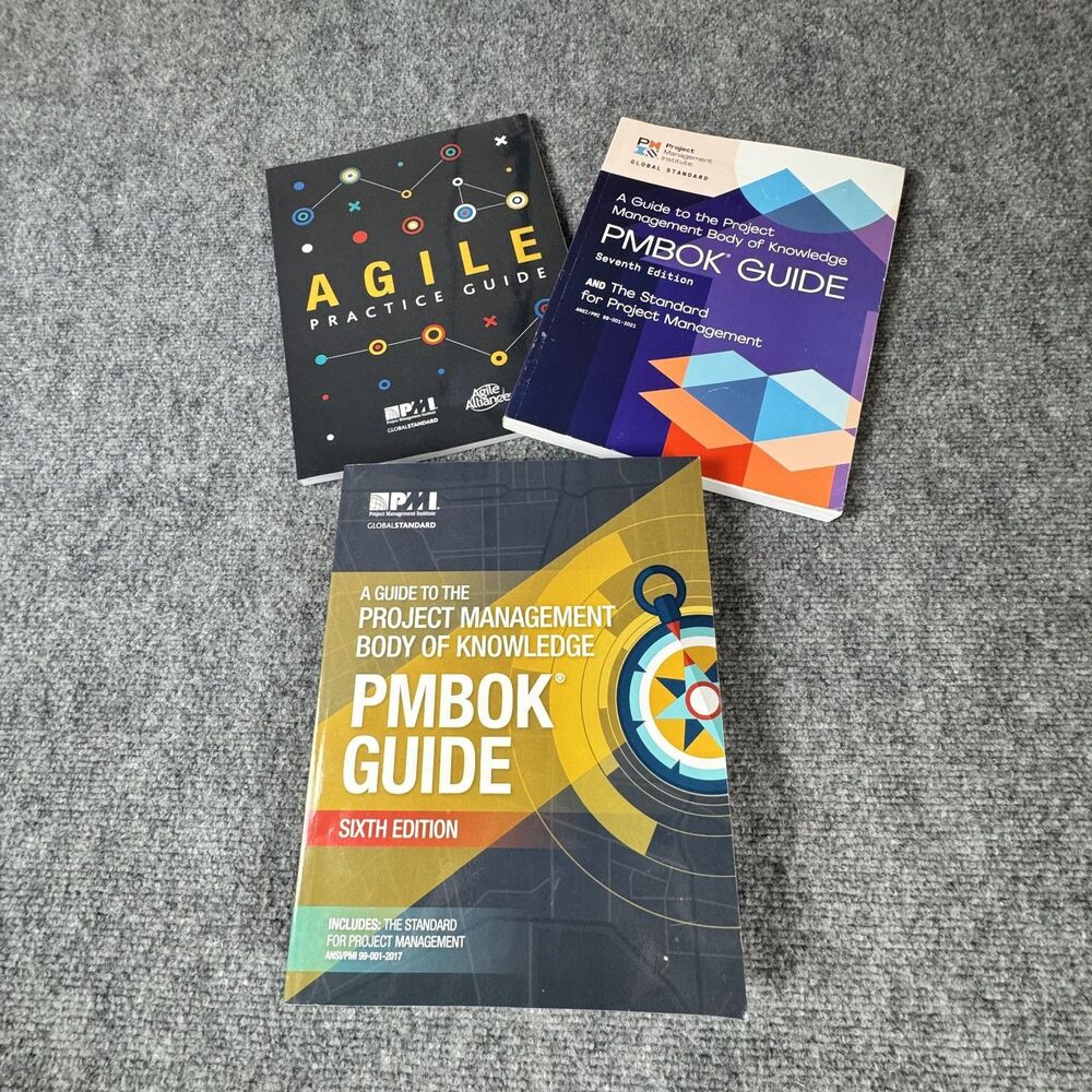 PMBOK Guide 6th & 7th Ed Agile Practice Guide Lot of 3 PMI Project Management
